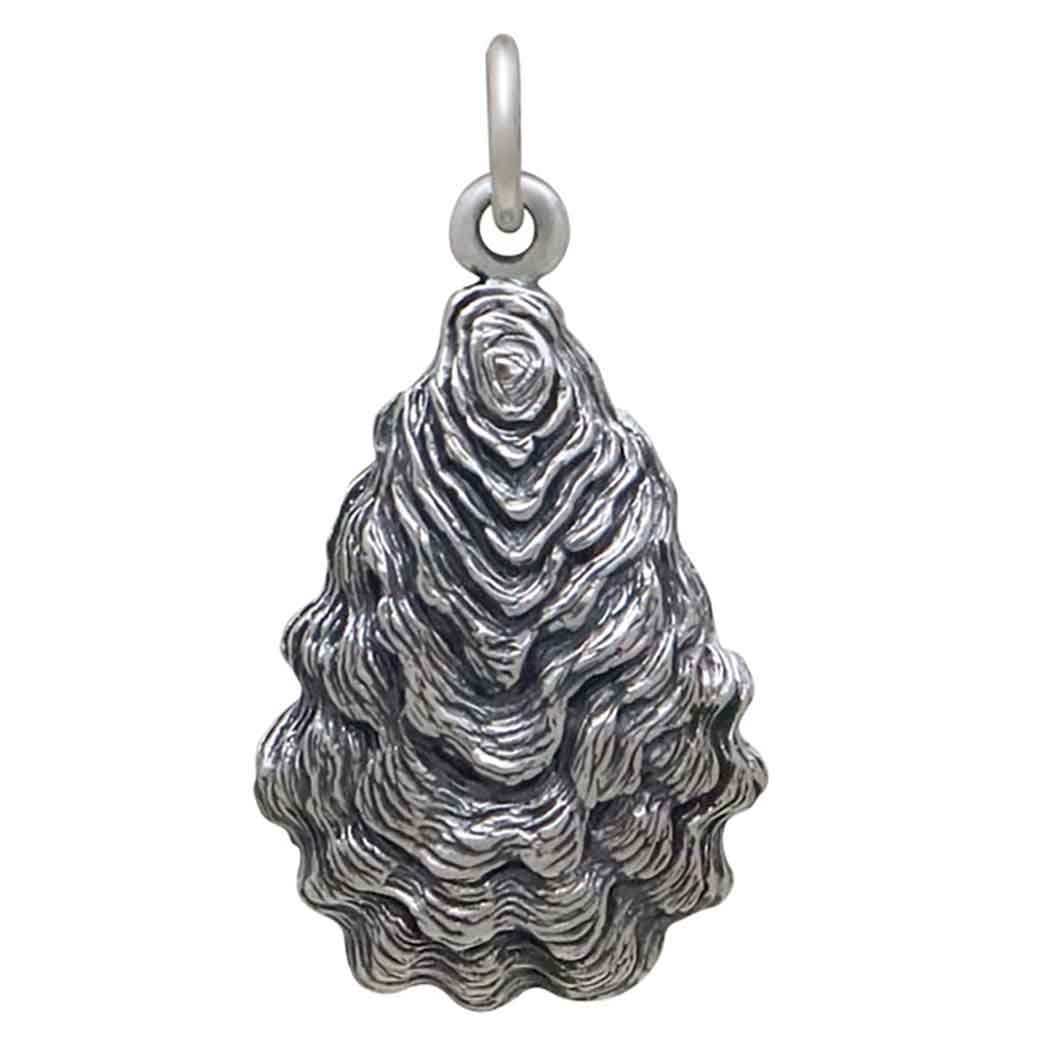 Collier Pendentif Coquillage d'Huître - Bijoux de Plage - Collier en Argent Sterling