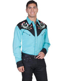 Chemise Western Homme Scully Fer à Cheval et Roses