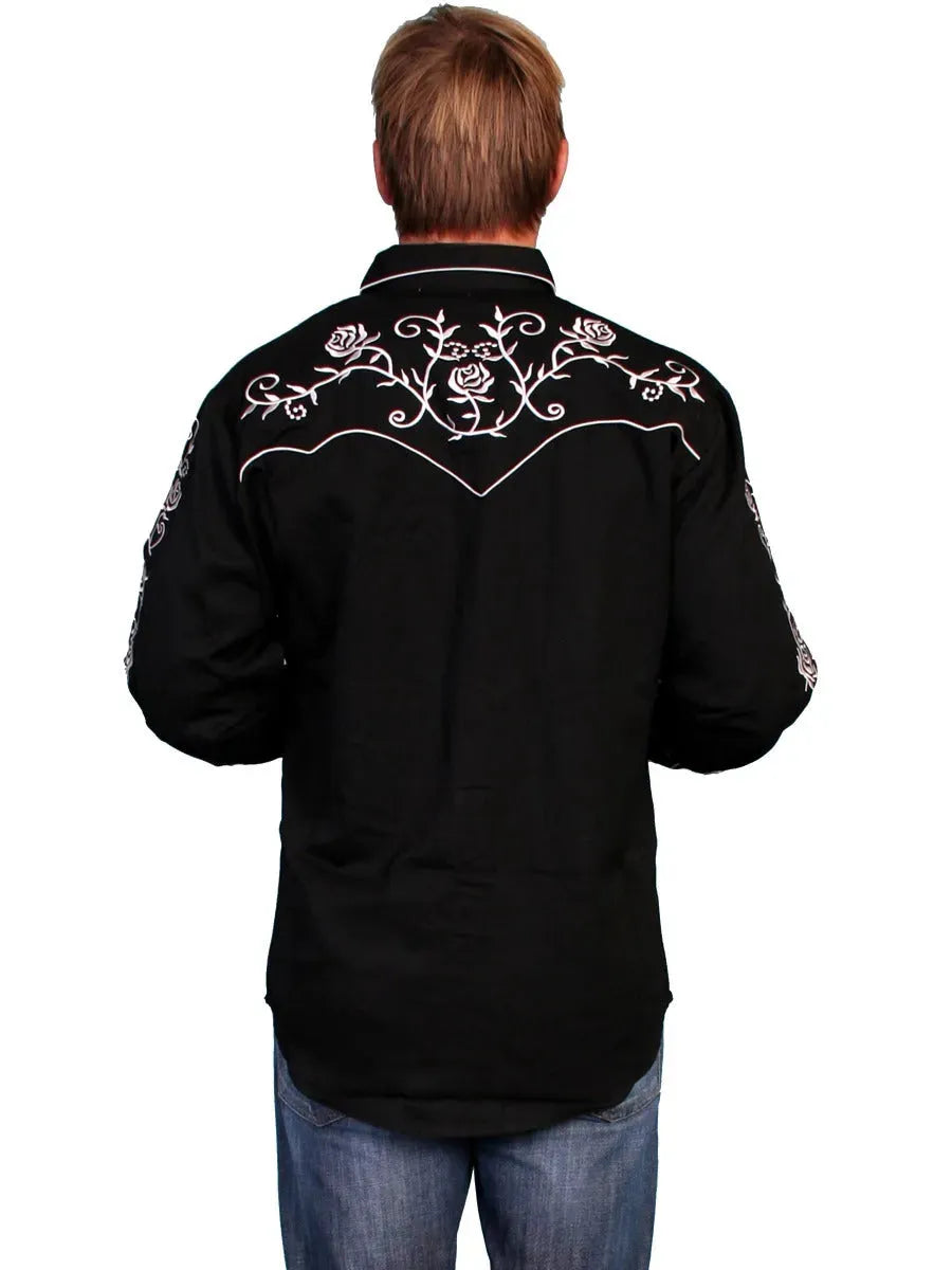 Chemise western Scully Rose Colored Glasses pour hommes