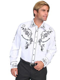Chemise western Scully Rose Colored Glasses pour hommes