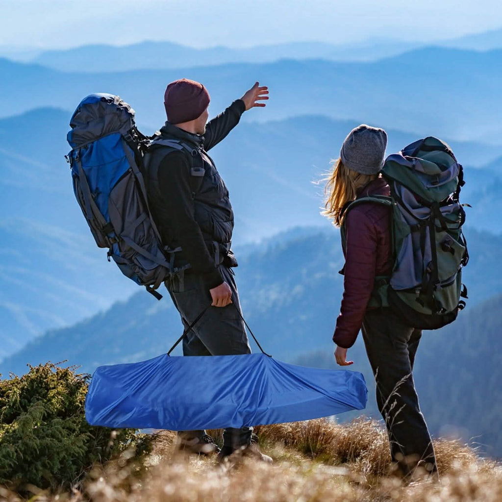 Chaise de camping pliante robuste en acier avec accoudoirs et dossier rembourrés pour jardin
