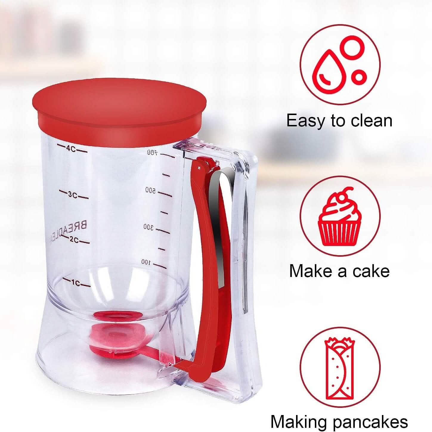 Distributeur de pâte à crêpes et à muffins