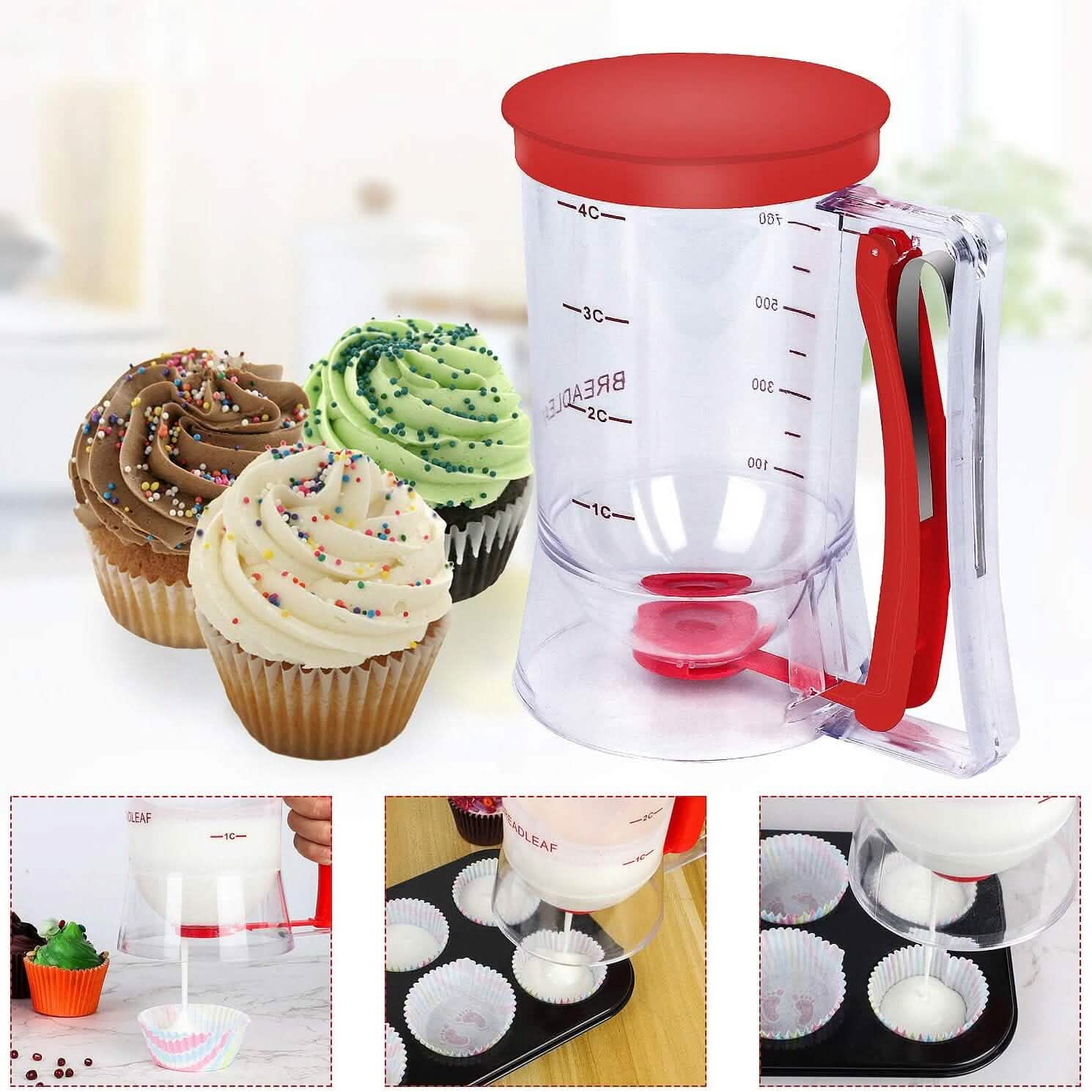 Distributeur de pâte à crêpes et à muffins