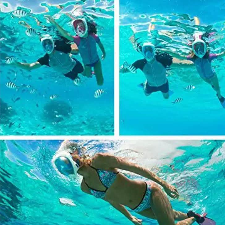 Masque de plongée intégral panoramique, compatible GoPro, masque de snorkeling, masque de plongée sous-marine