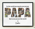 Personalized "PAPA" Photo Collage Printable – Canva Template – Drag & Drop, Instant Download