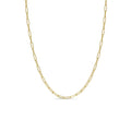 Tiny Gold Paperclip Chain Necklace