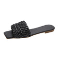 Chaussons de Luxe pour Femmes, Design Charmant, Sandales Plates de Plage à Bout Ouvert, Tongs Décontractées pour Femmes, Sandales Plates à Enfiler, Sandales Plates à Lanières en Cuir