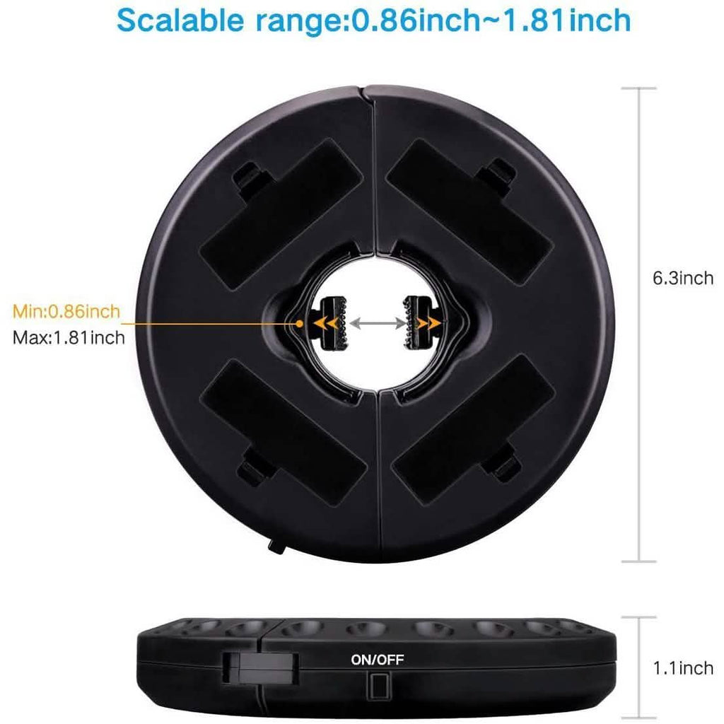 Parasol lumineux 3 modes de luminosité sans fil 28 LED