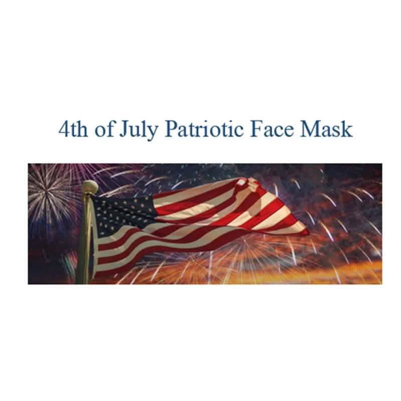 Masque facial patriotique