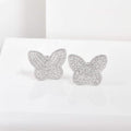 Clous d'oreilles papillon pavés