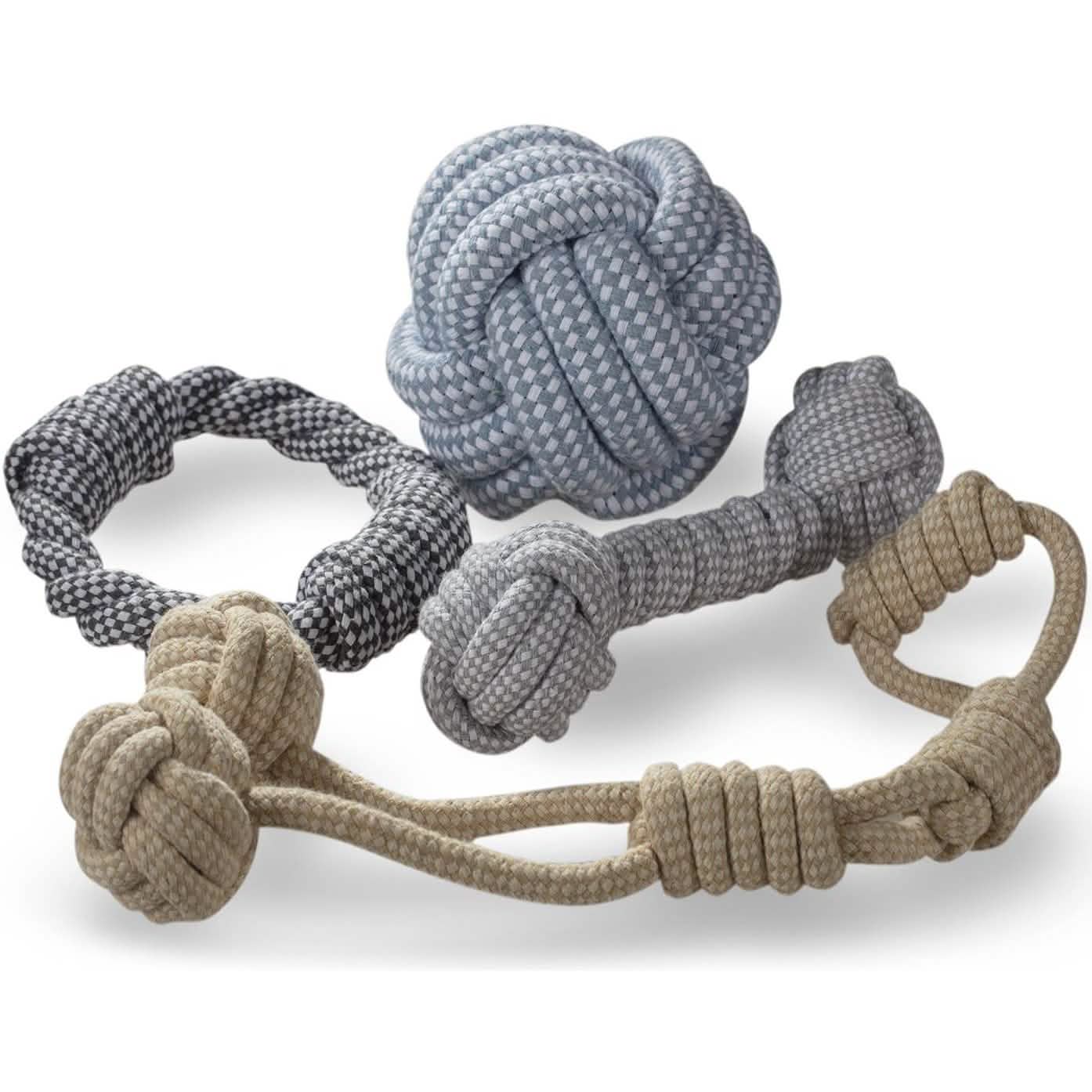 Jouets à mâcher pour chien Paws & Pals, jouet en corde tressée en coton indestructible