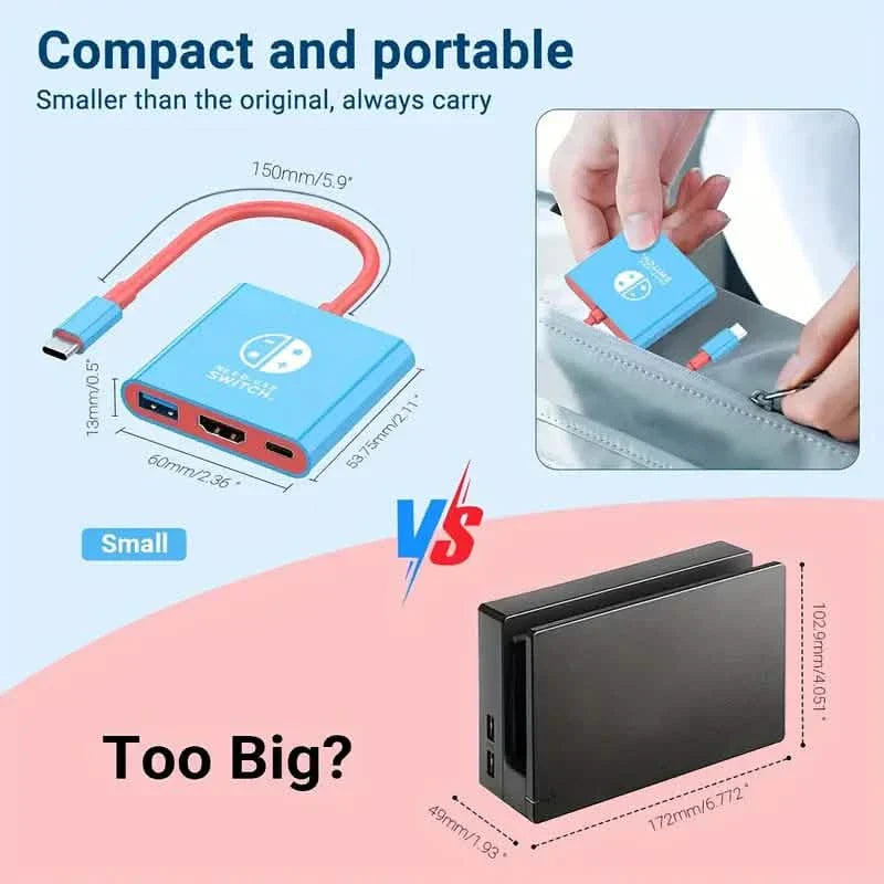 Station d'accueil PD100W pour Nintendo Switch