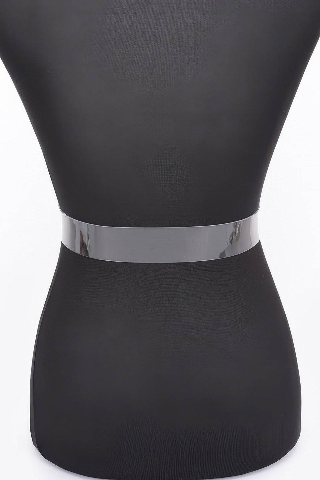 Ceinture transparente à boucle en métal nacré
