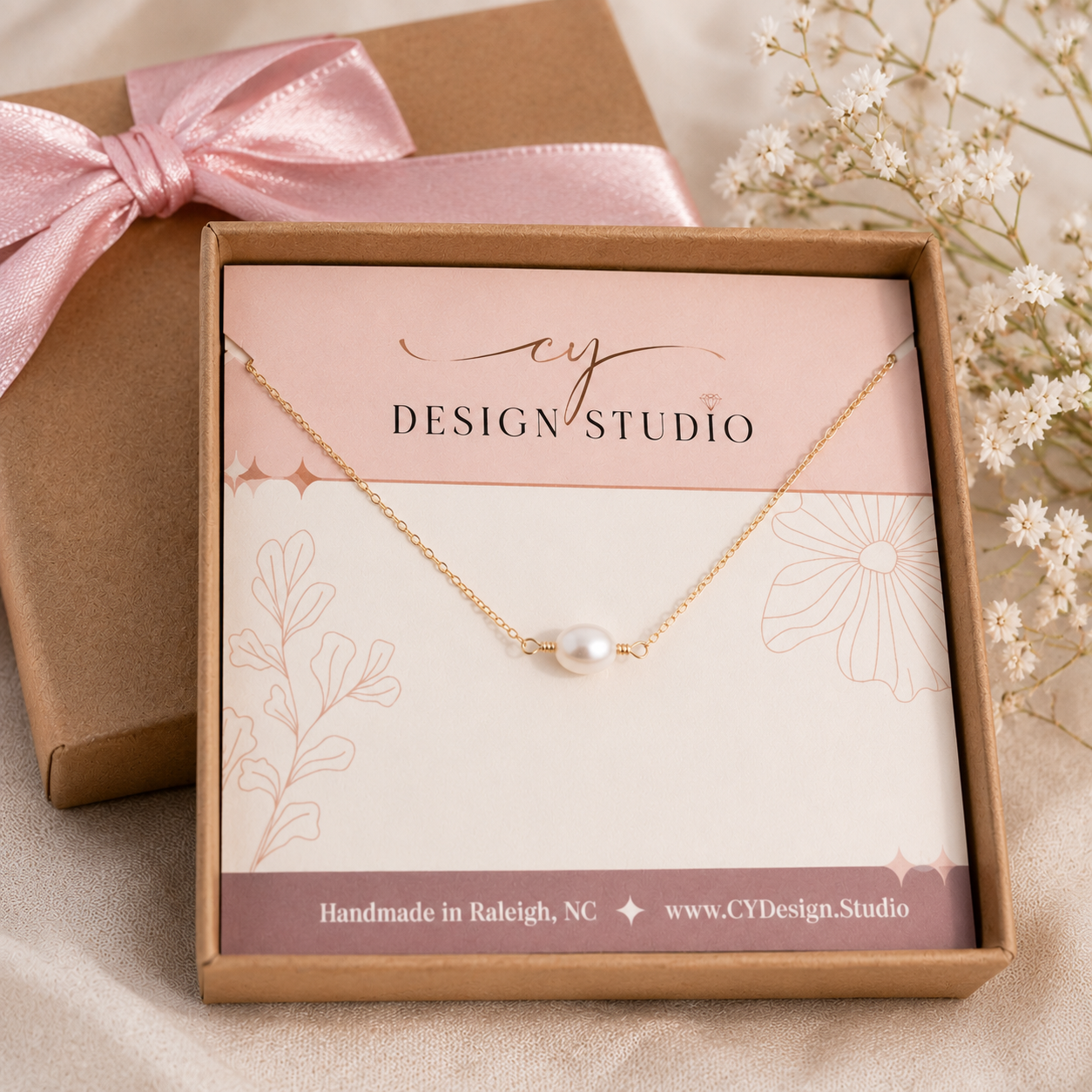 Collier de perles d'eau douce pour jeunes filles – Argent sterling ou or 14 carats rempli
