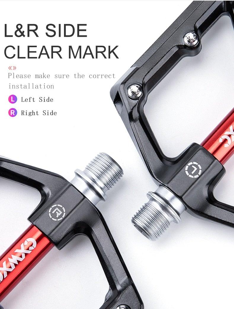 Pédales de vélo en aluminium, pédales de vélo de montagne urbaines, pièces de vélo de route, roulement étanche, pédales plates polyvalentes, accessoires de vélo, pédales de vélo de montagne avancées à 4 roulements, pédales plates en alliage pour vélo