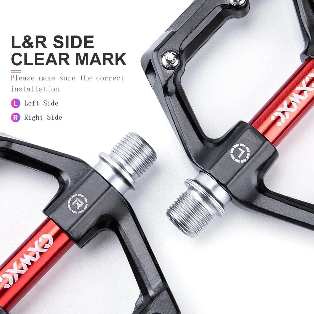 Pédales de vélo en aluminium, pédales de vélo de montagne urbaines, pièces de vélo de route, roulement étanche, pédales plates polyvalentes, accessoires de vélo, pédales de vélo de montagne avancées à 4 roulements, pédales plates en alliage pour vélo