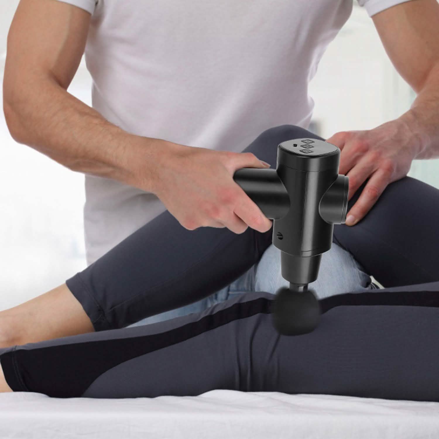 Pistolet de massage vibrant rechargeable avec écran numérique pour les tissus profonds