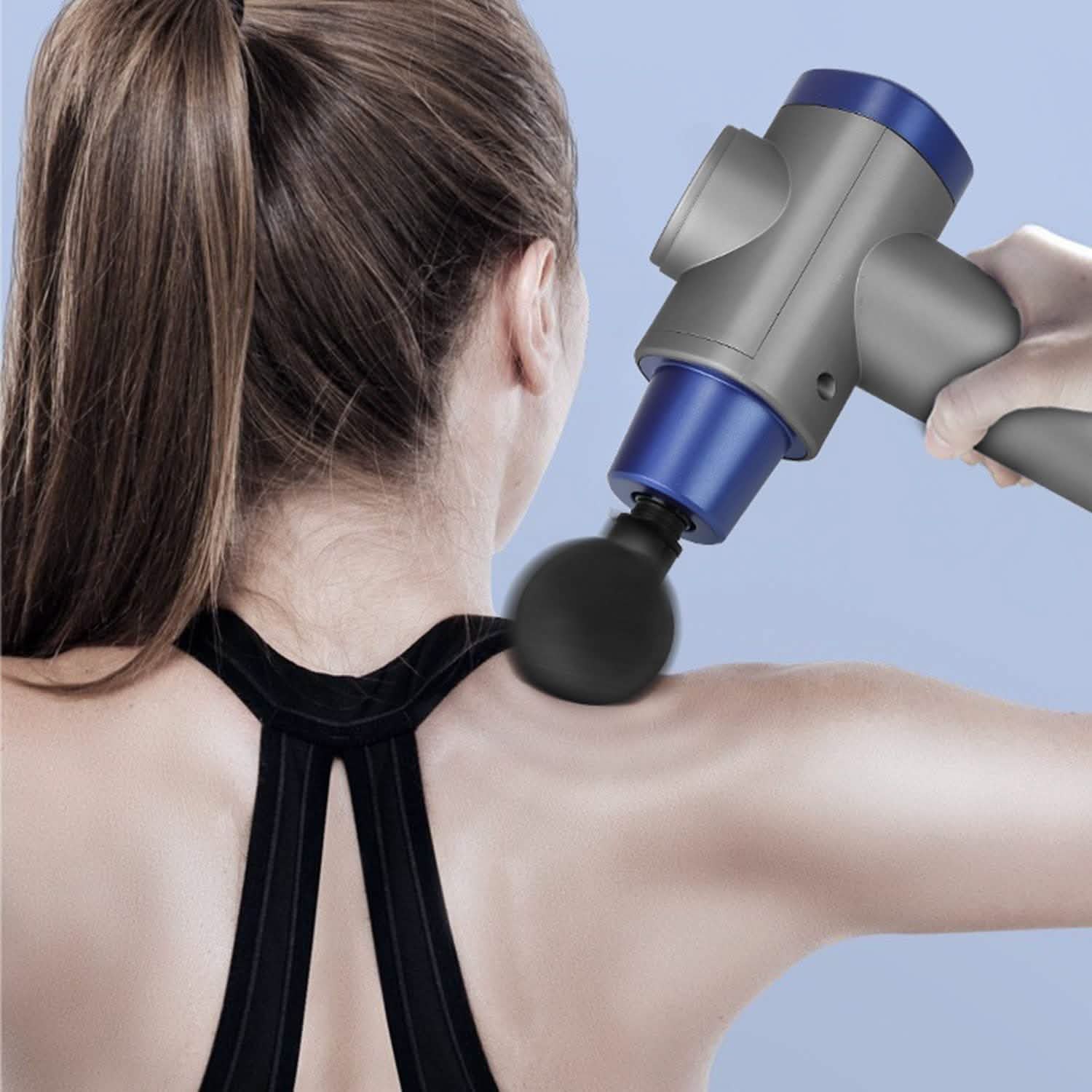 Pistolet de massage vibrant rechargeable avec écran numérique pour les tissus profonds