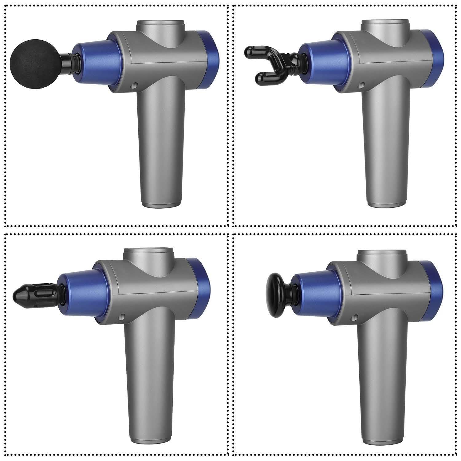 Pistolet de massage vibrant rechargeable avec écran numérique pour les tissus profonds