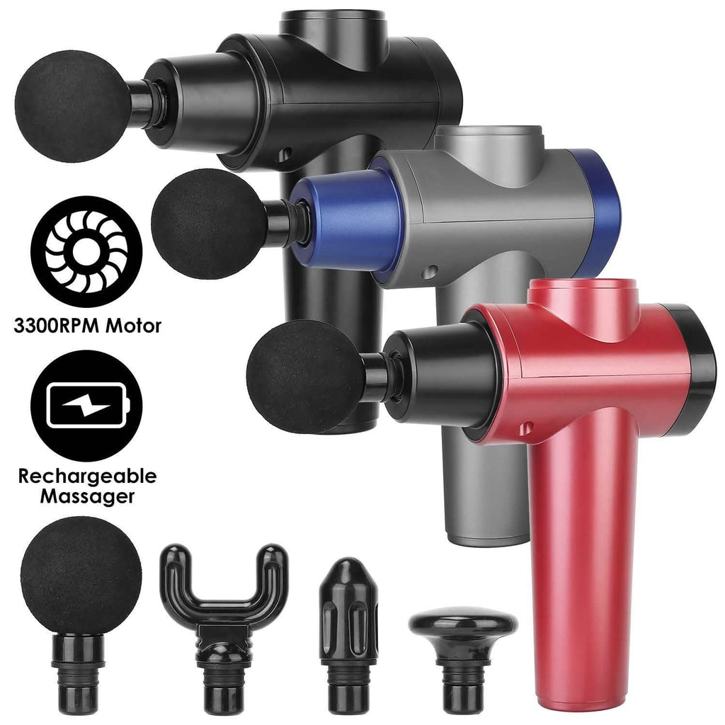 Pistolet de massage vibrant rechargeable avec écran numérique pour les tissus profonds