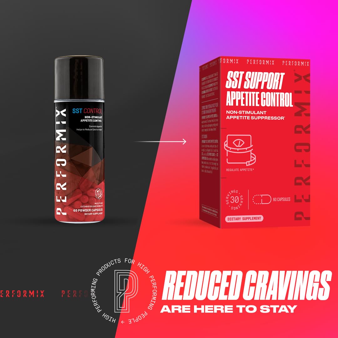 Performix - SST Control Formule de contrôle de l'appétit sans stimulant - 60 gélules