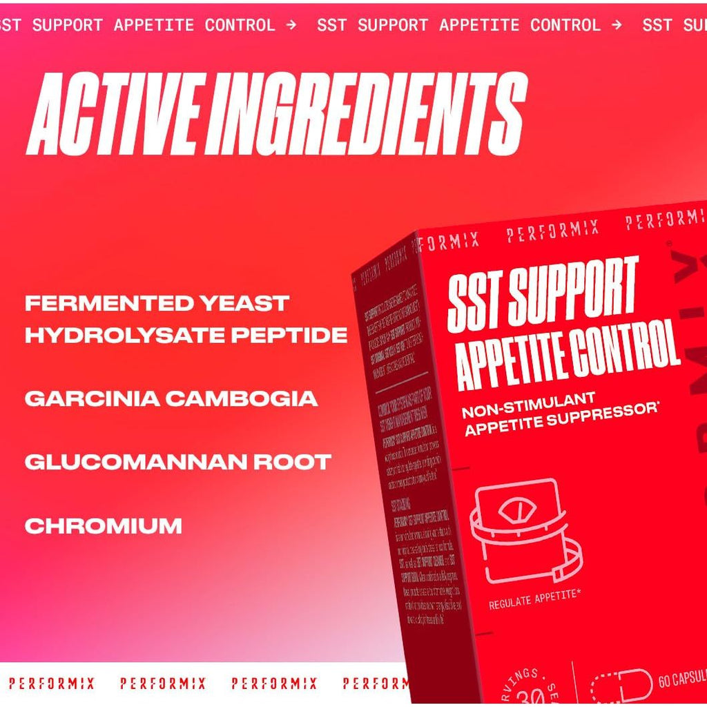 Performix - SST Control Formule de contrôle de l'appétit sans stimulant - 60 gélules