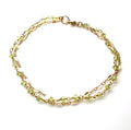 Bracelet double chaîne Péridot