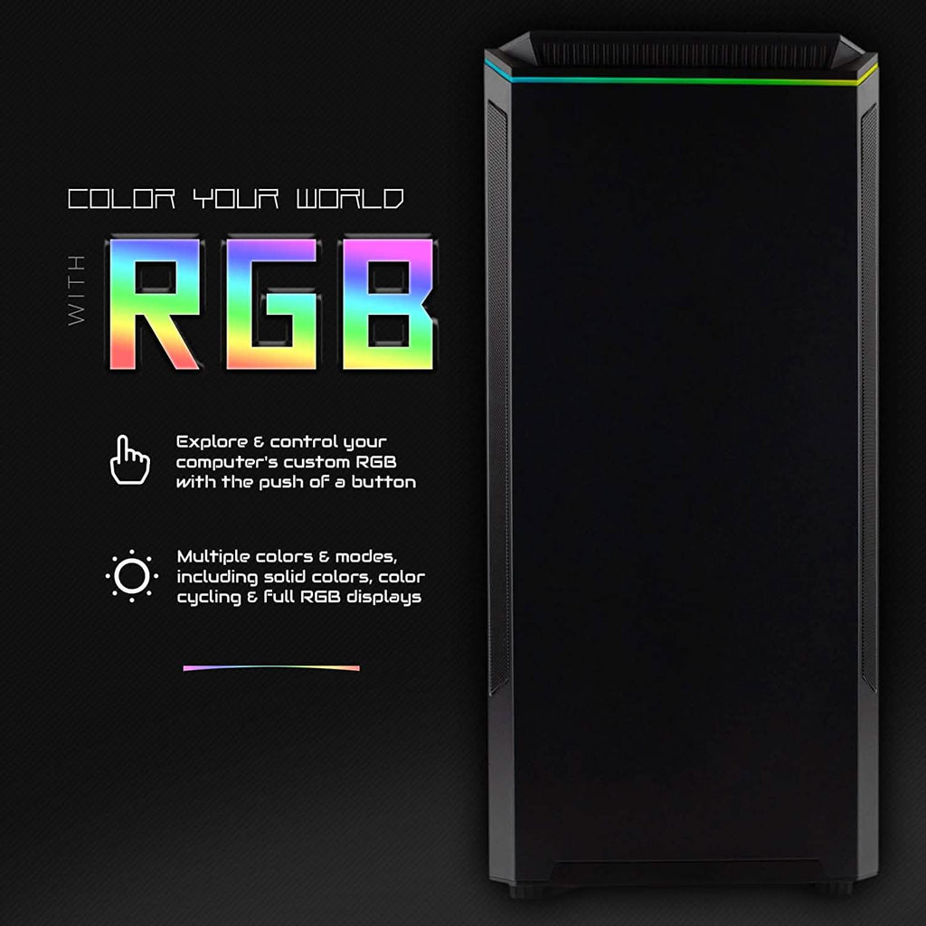 Unité centrale de PC gaming préconfiguré Periphio Ghoul 16 Go de RAM, SSD 120 Go + HDD 500 Go (reconditionné)