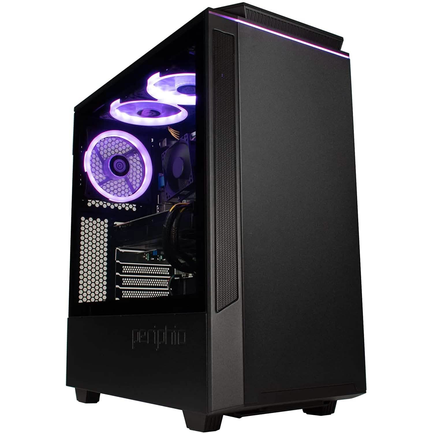Unité centrale de PC gaming préconfiguré Periphio Ghoul 16 Go de RAM, SSD 120 Go + HDD 500 Go (reconditionné)