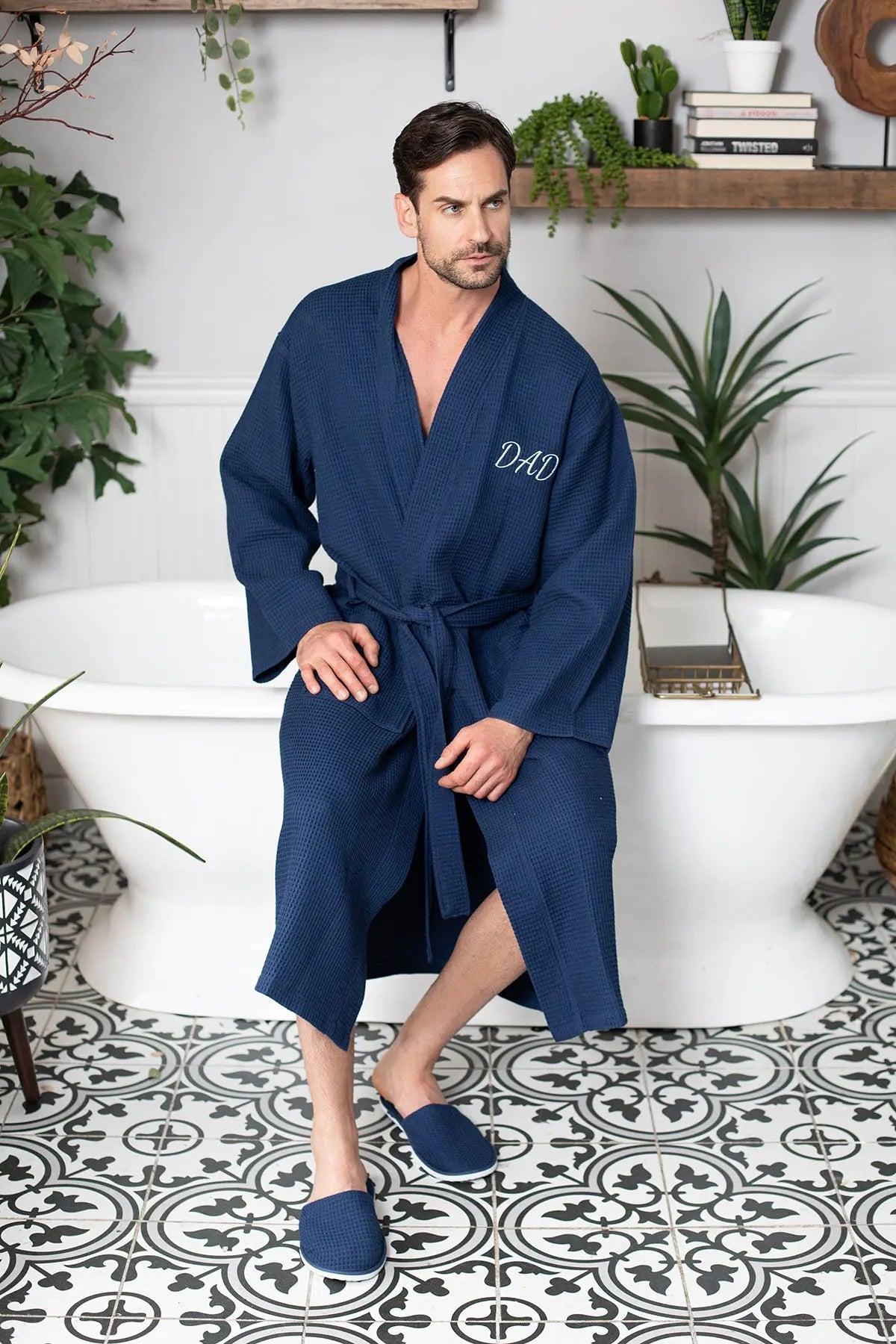 Peignoir gaufré pour homme - Absorbant, Léger