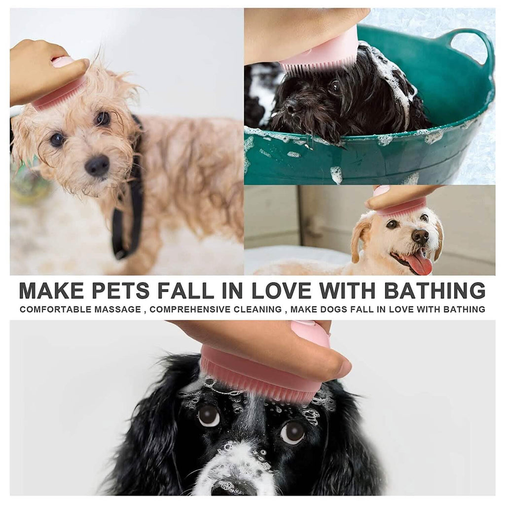 Brosse de bain pour animaux de compagnie, brosse à récurer pour chiens