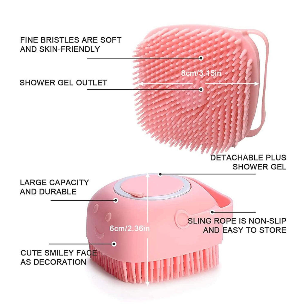 Brosse de bain pour animaux de compagnie, brosse à récurer pour chiens
