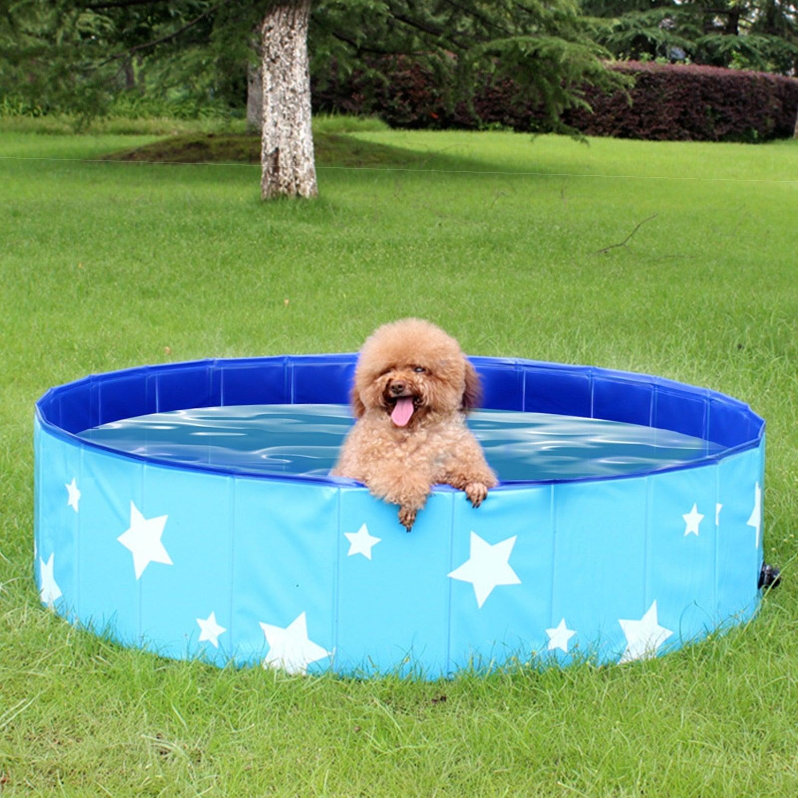 Baignoire Pliable pour Animaux de Compagnie, Piscine pour Chiens Antidérapante Sûre et Écologique, Station de Lavage pour Chiens à Domicile Grand Espace, Baignoire pour Chiens Pliable Haute Résistance, Piscine Portable Pliable pour Chiens et Chats