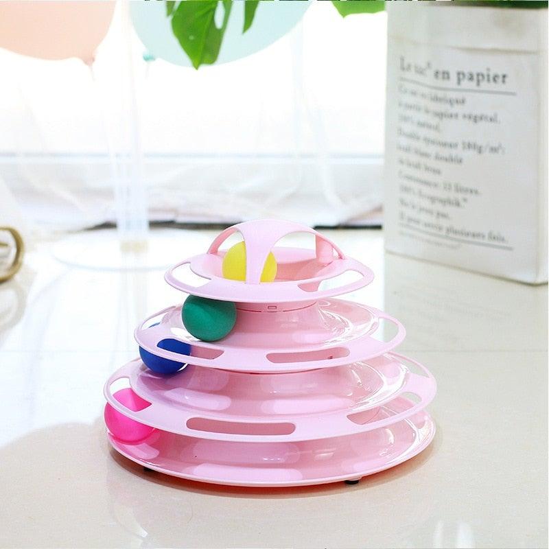 Jouet pour chat et chaton, tour de pistes pour dressage et amusement, jouet pour chat de petite taille, poisson à chatouille, jouet pour chaton en mouvement, jouets interactifs en peluche pour l'exercice du chat.