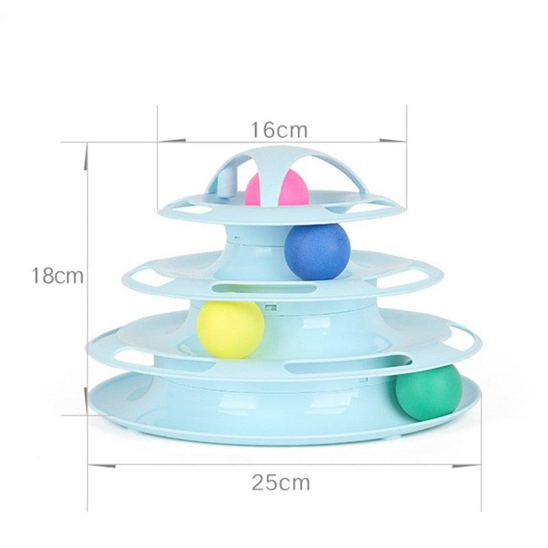 Jouet pour chat et chaton, tour de pistes pour dressage et amusement, jouet pour chat de petite taille, poisson à chatouille, jouet pour chaton en mouvement, jouets interactifs en peluche pour l'exercice du chat.