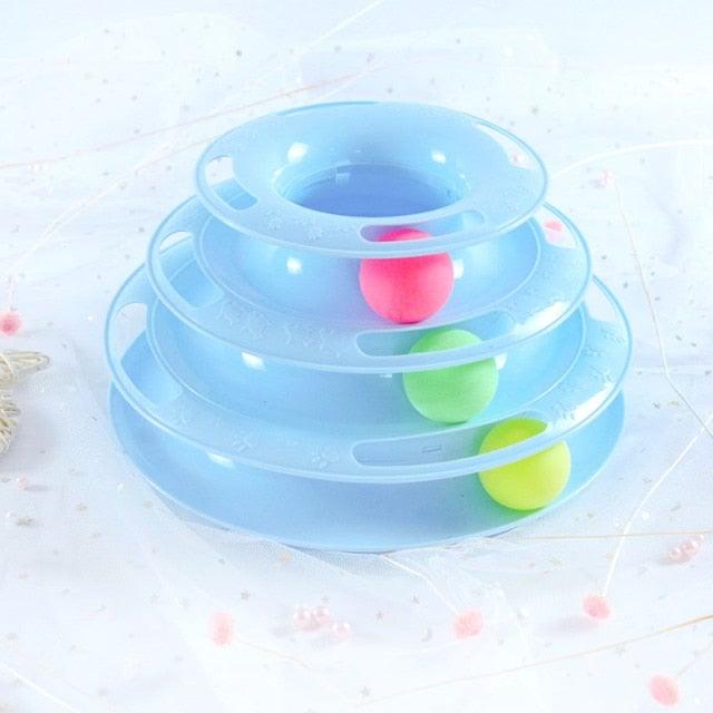 Jouet pour chat et chaton, tour de pistes pour dressage et amusement, jouet pour chat de petite taille, poisson à chatouille, jouet pour chaton en mouvement, jouets interactifs en peluche pour l'exercice du chat.