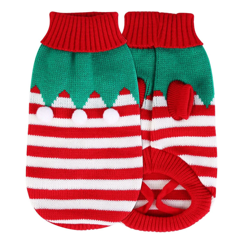 Pull de Noël à col roulé pour animaux de compagnie