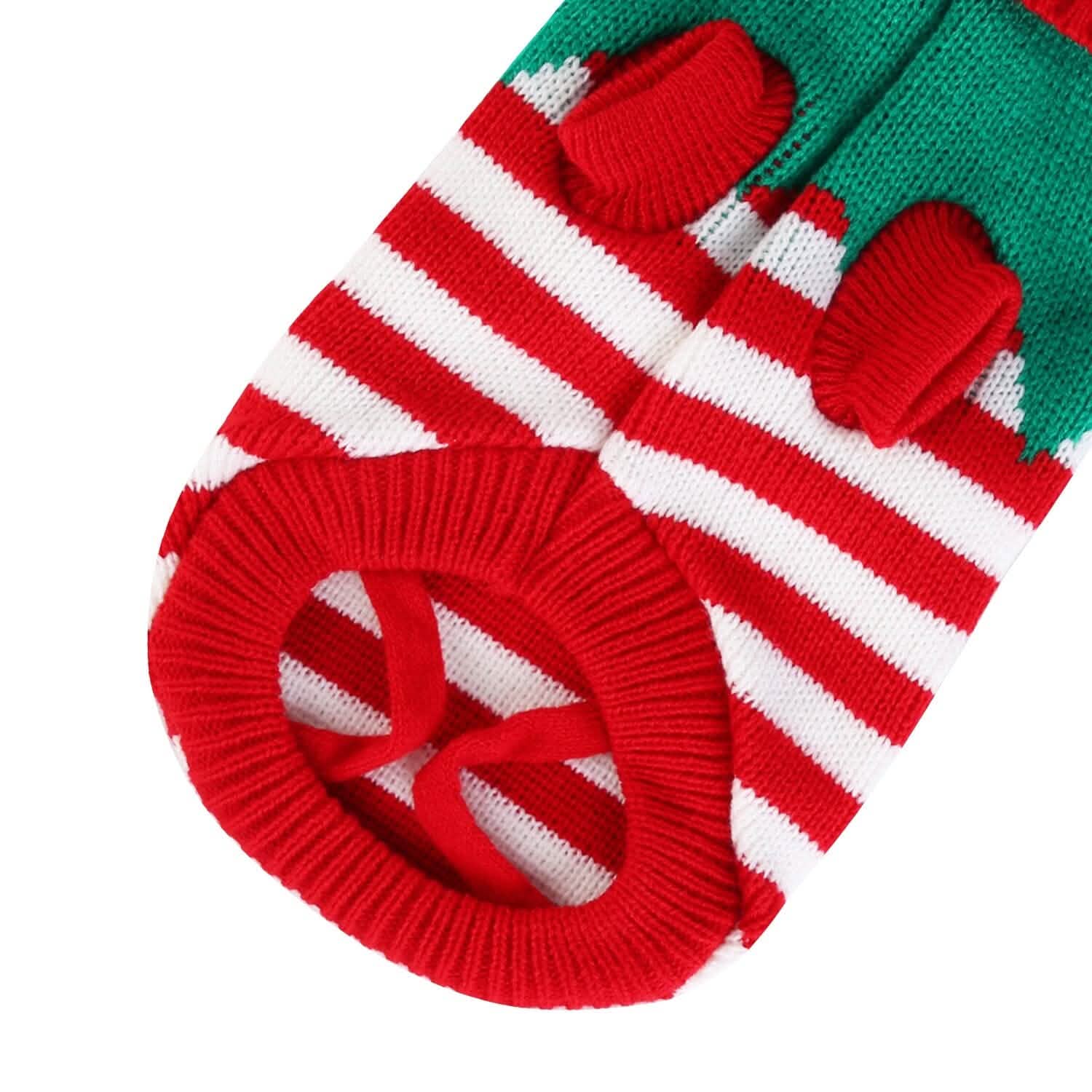 Pull de Noël à col roulé pour animaux de compagnie