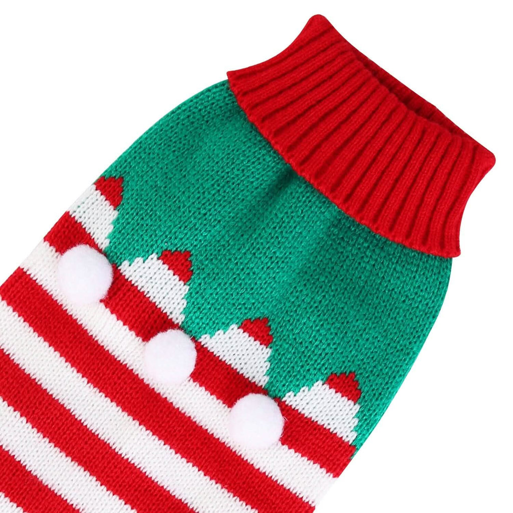 Pull de Noël à col roulé pour animaux de compagnie
