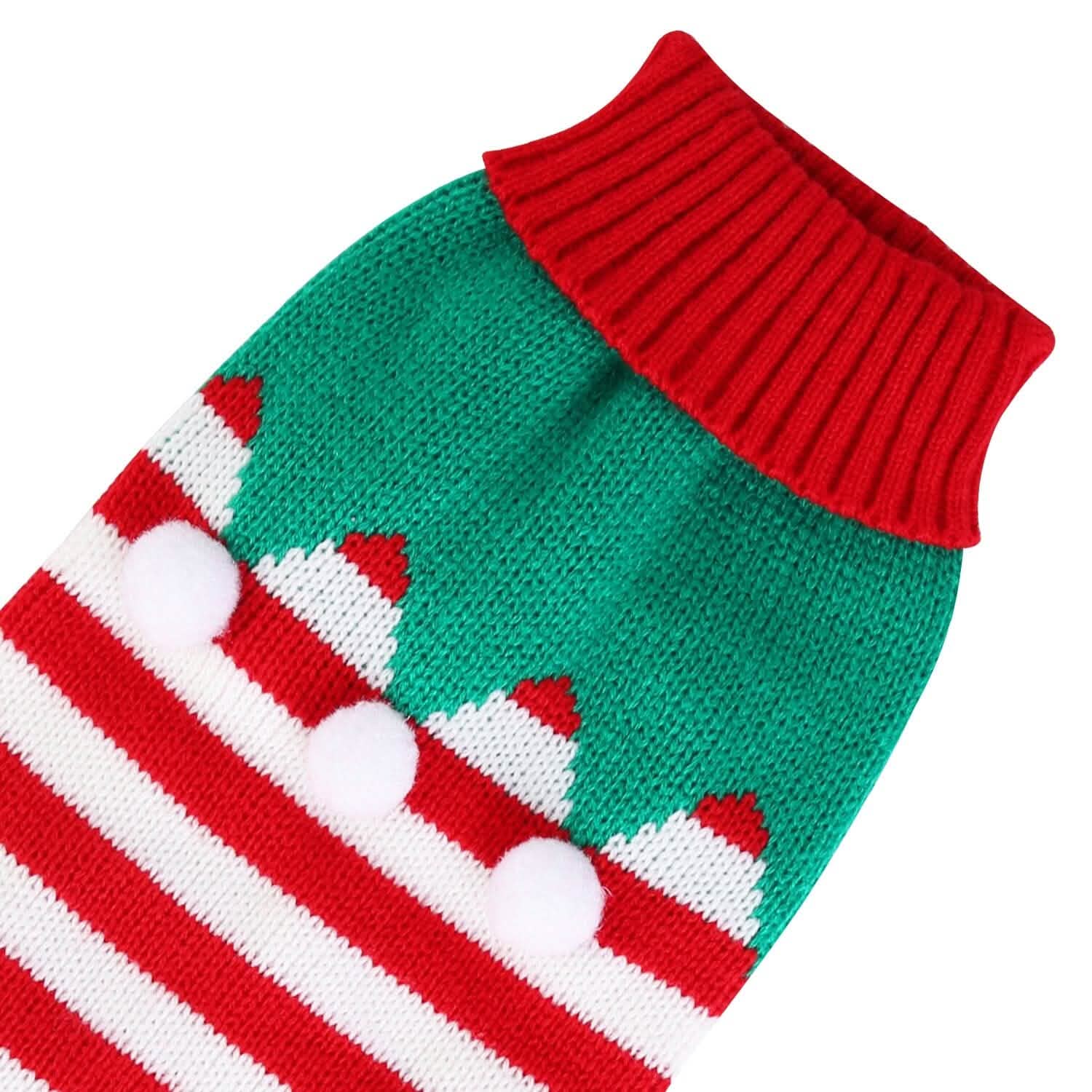 Pull de Noël à col roulé pour animaux de compagnie