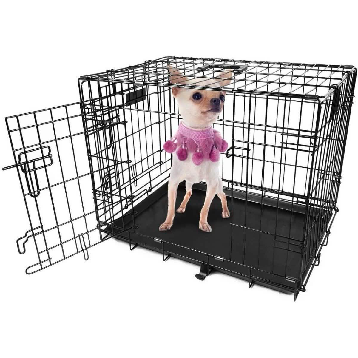 Cages de transport pliables en métal pour animaux - Tailles assorties