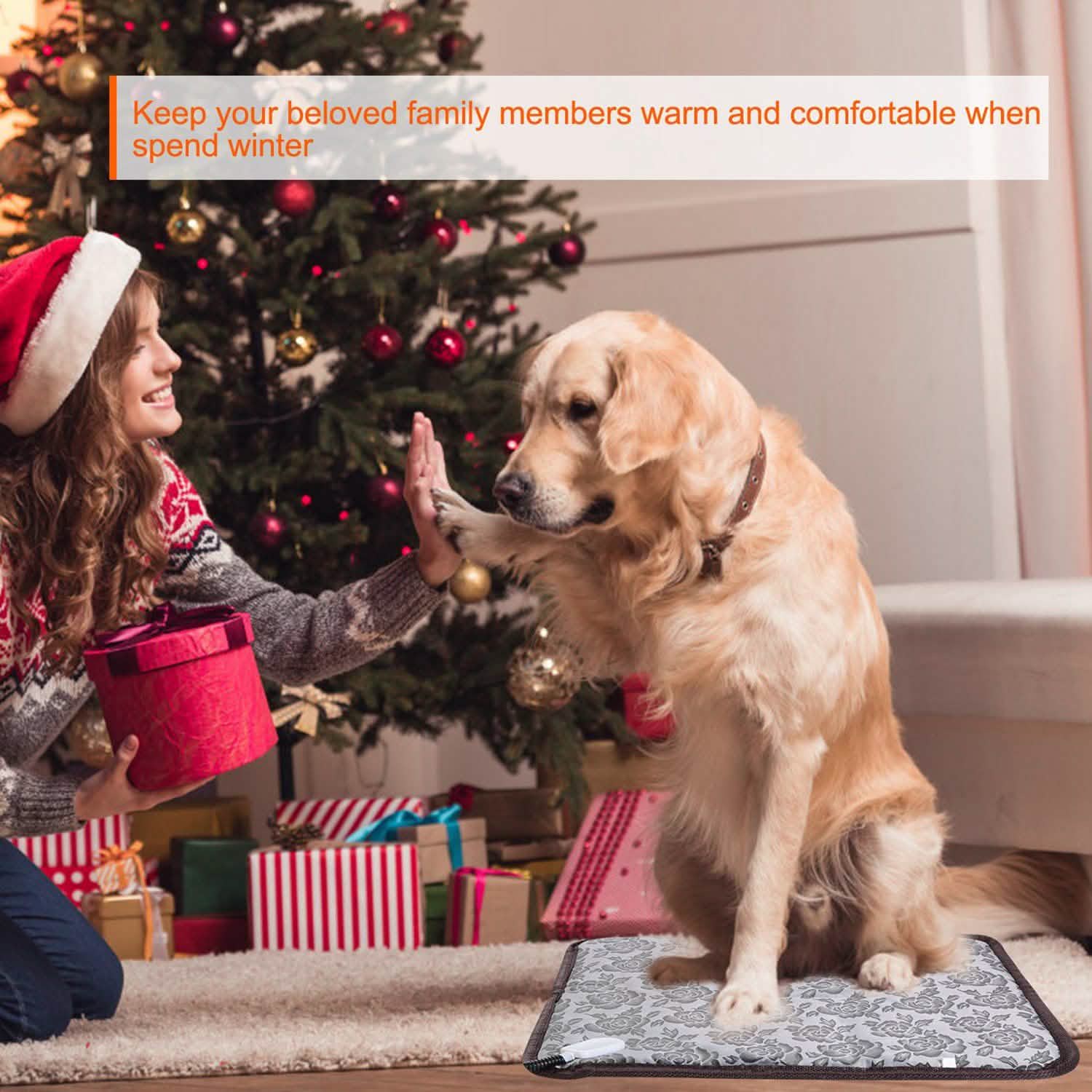 Tapis chauffant électrique pour animaux domestiques, chiens et chats