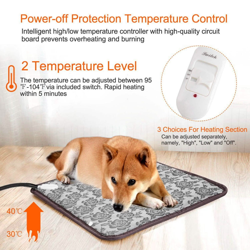 Tapis chauffant électrique pour animaux domestiques, chiens et chats