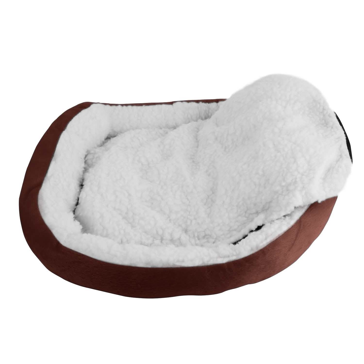 Lit douillet pour chiot et chat en polaire douce et chaude