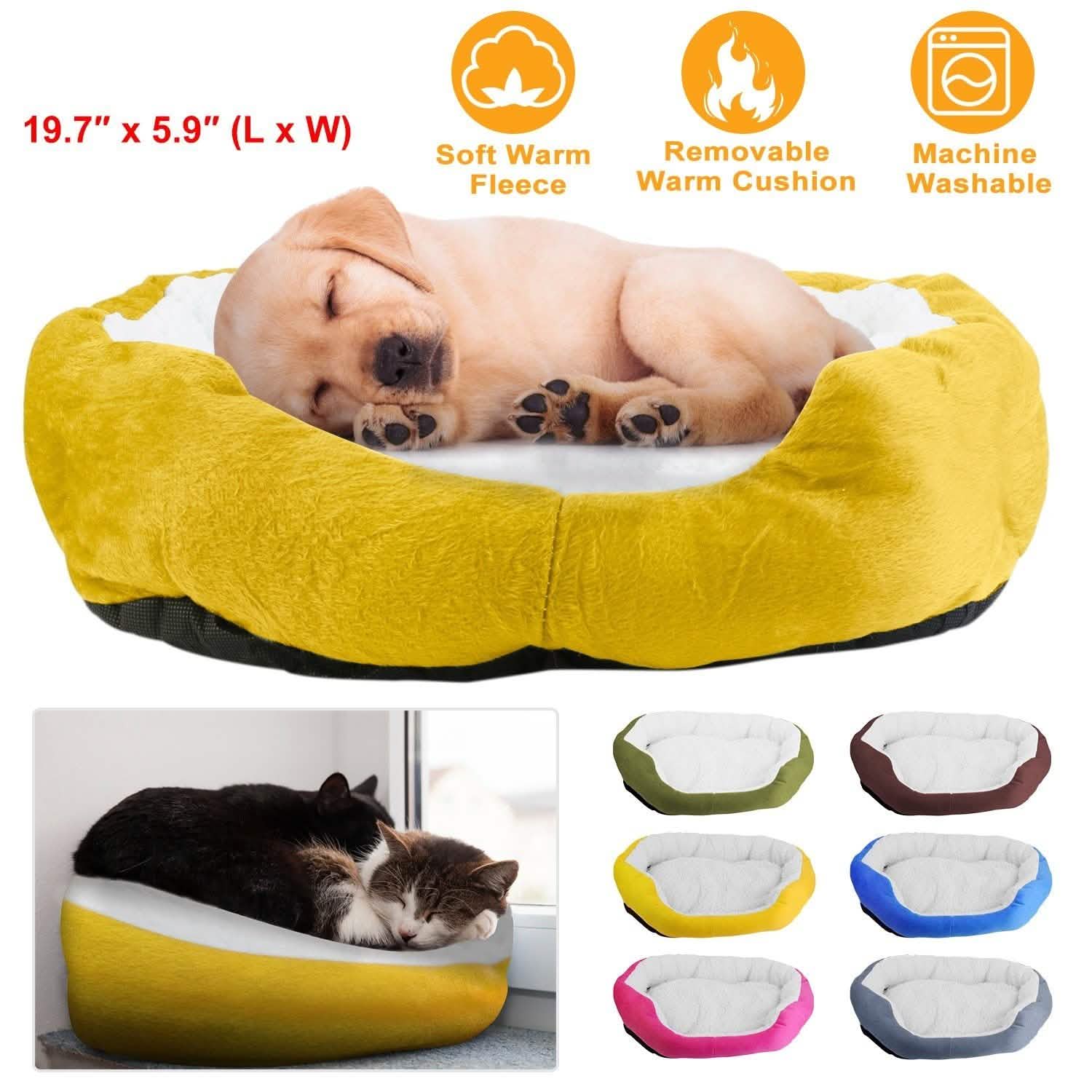 Lit douillet pour chiot et chat en polaire douce et chaude