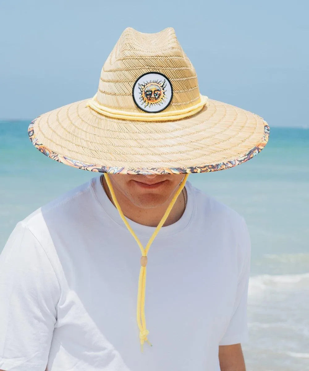 Peter Grimm Sublime Paddle Out Lifeguard - Chapeau de maître-nageur en paille de seigle