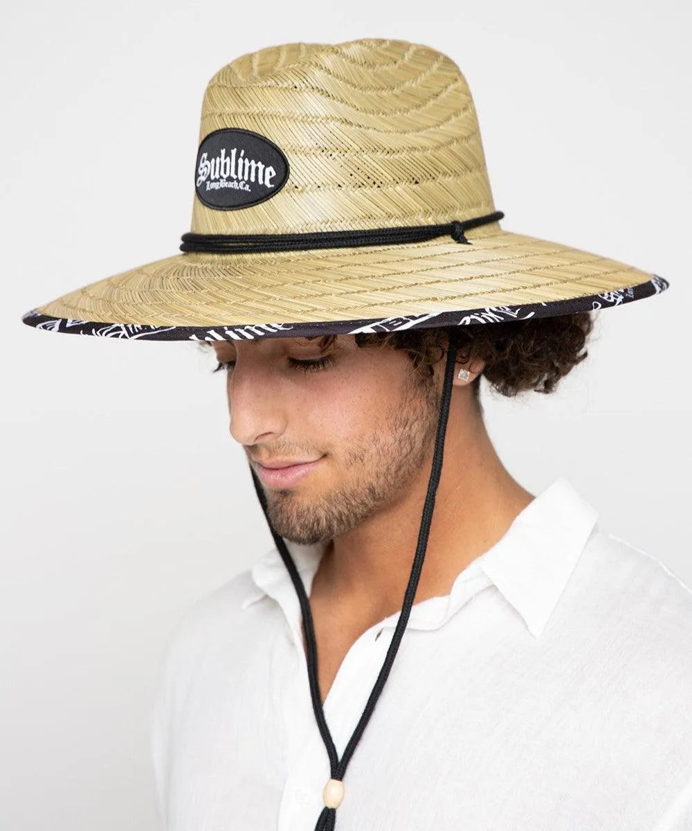 Peter Grimm Sublime Pool Shark Lifeguard - Chapeau de sauvetage en paille de seigle