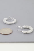 Petite Bejeweled Hoop Earrings