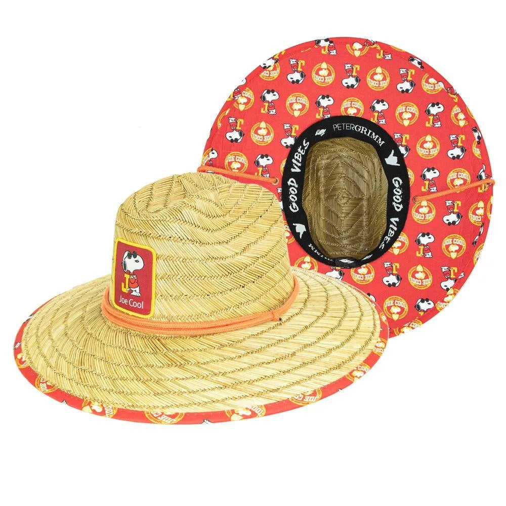 Chapeau de Sauveteur en Paille de Seigle Peter Grimm Peanuts Joe Cool Snoopy