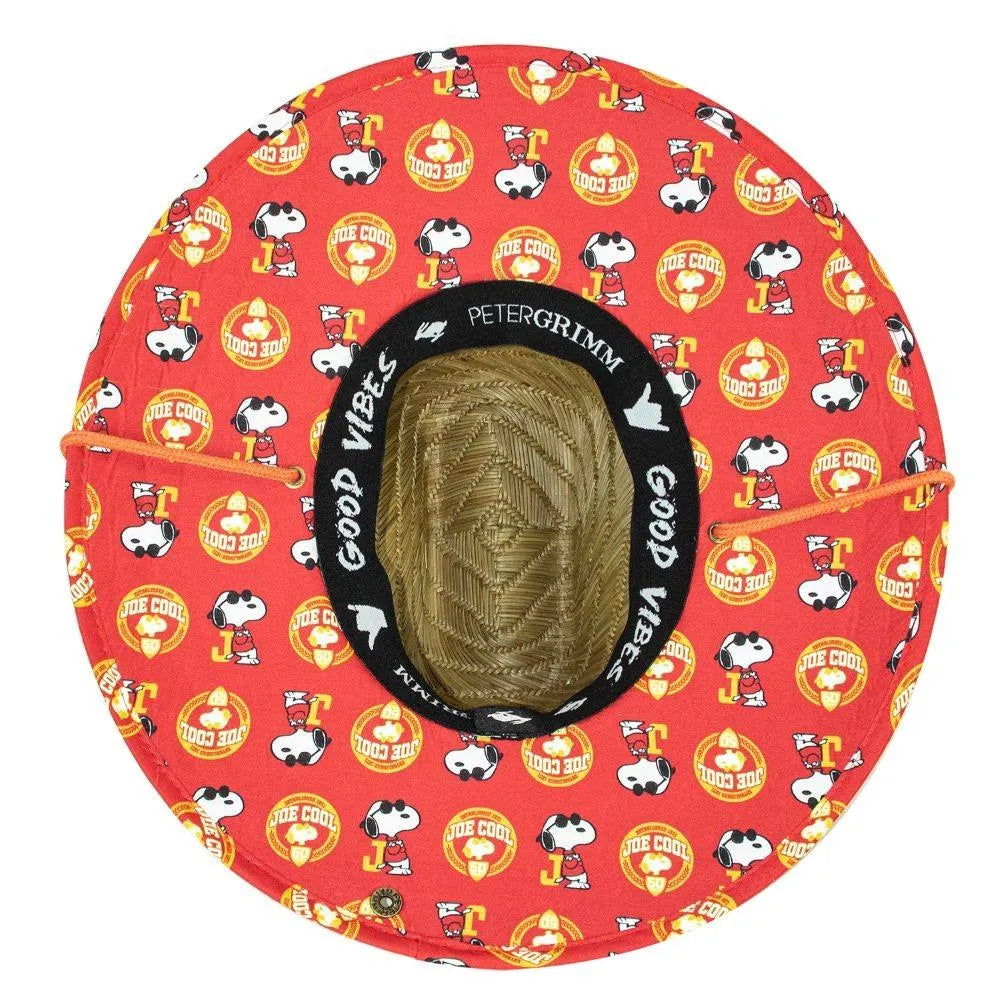 Chapeau de Sauveteur en Paille de Seigle Peter Grimm Peanuts Joe Cool Snoopy